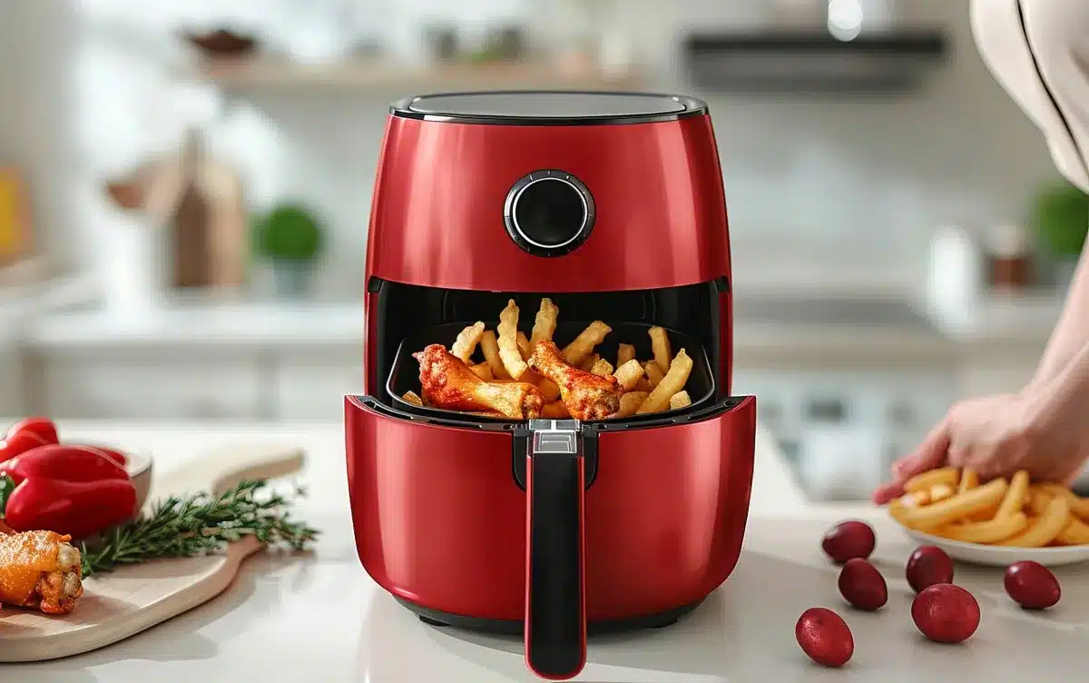 fritadeira, fritadeira, elétrica, fritadeira, de ar, quente, fritadeira, de ar, quente