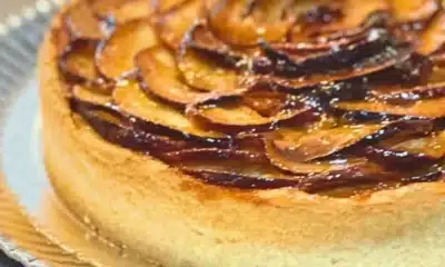 massa, de torta, torta, de maçã, creme, frangipane';